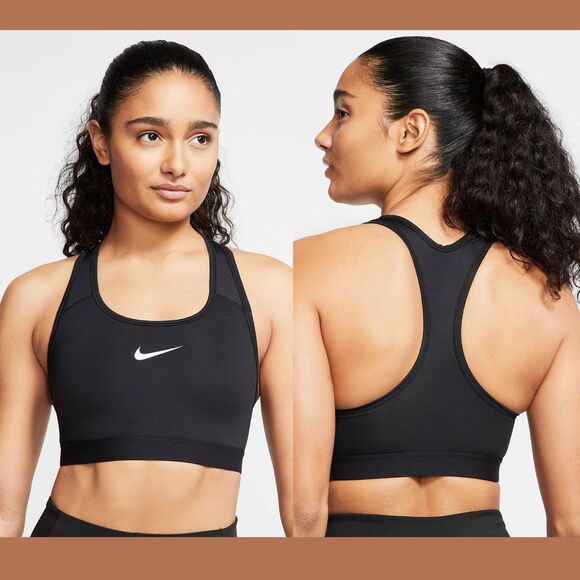 Nike Other - NEW $38 Nike Black Swoosh Sports Racerback Bra‎ [ SZ XS ] #3725
